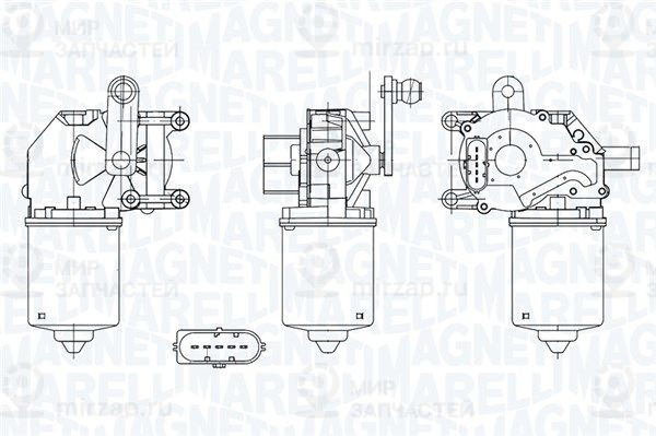 Двигатель стеклоочистителя MAGNETI MARELLI 064050002010