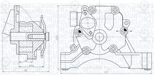 Масляный насос MAGNETI MARELLI 351516000033