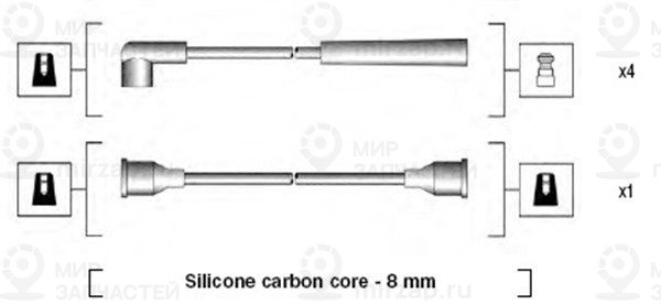 Комплект проводов зажигания MAGNETI MARELLI 941185070768