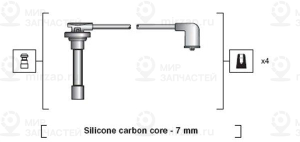 Комплект проводов зажигания MAGNETI MARELLI 941318111103