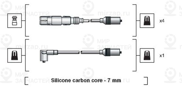 Комплект проводов зажигания MAGNETI MARELLI 941318111270