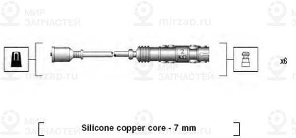 Комплект проводов зажигания MAGNETI MARELLI 941455010942