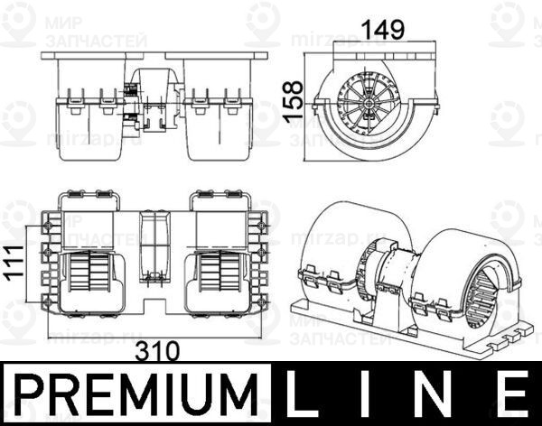 Запчасть MAHLE AB145000P