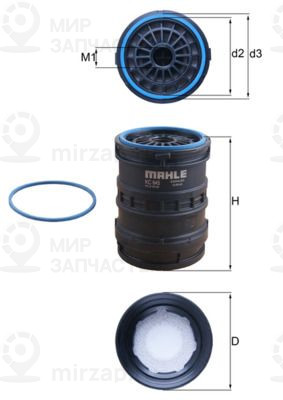 Запчасть MAHLE KC645D