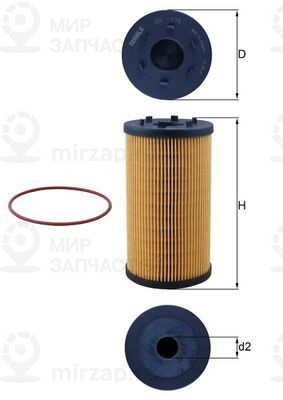 Запчасть MAHLE OX1306D