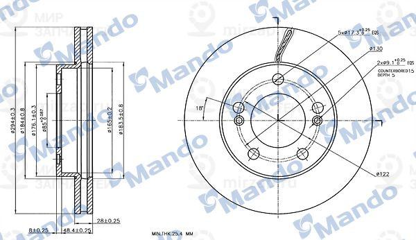 Запчасть MANDO MBC030264
