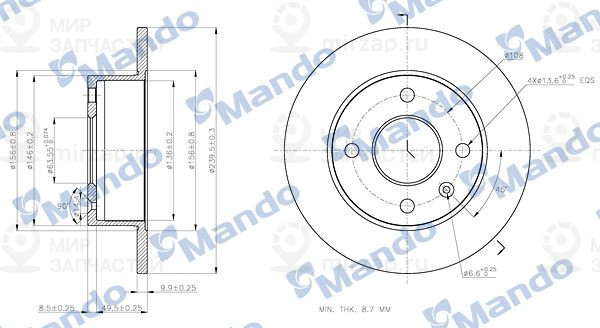 Запчасть MANDO MBC035001