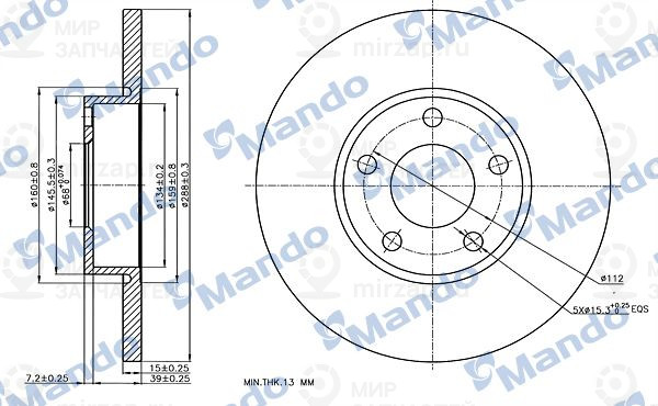 Запчасть MANDO MBC035414