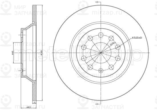 Запчасть METELLI 231519C