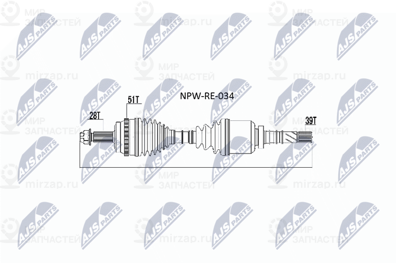 Запчасть NTY NPWRE034