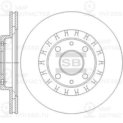 Тормозной диск SANGSIN SD5803