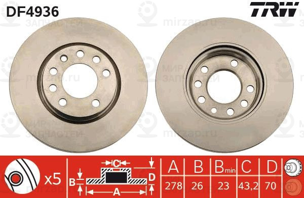Запчасть TRW DF4936