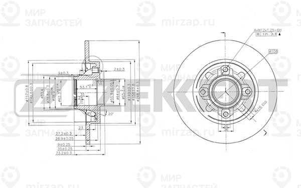 Запчасть ZEkkert BS5025