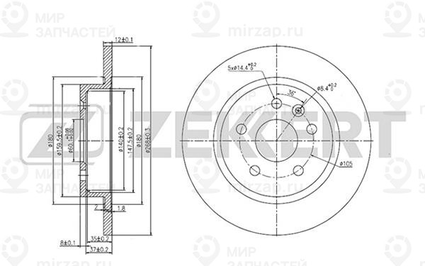 Запчасть ZEkkert BS5052