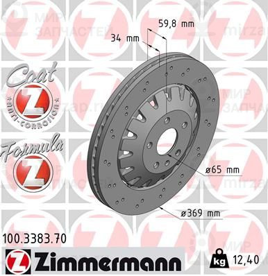 Запчасть ZIMMERMANN 100338370