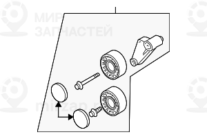 Натяжной Ролик С Рычагом
 BMW 11287515865