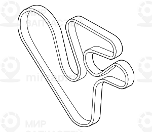 Клиновой рифленый ремень 8DPK 1833
 BMW 11287628279