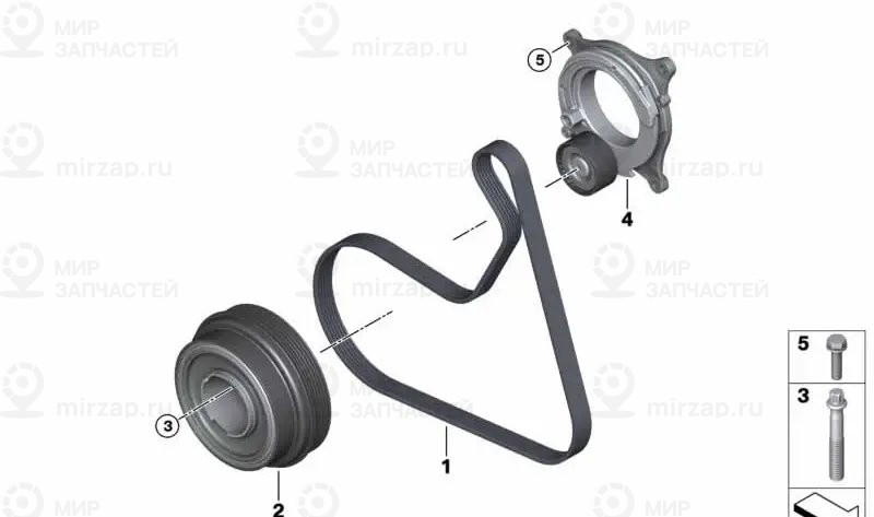 Клиновой ремень
 BMW 11287926093