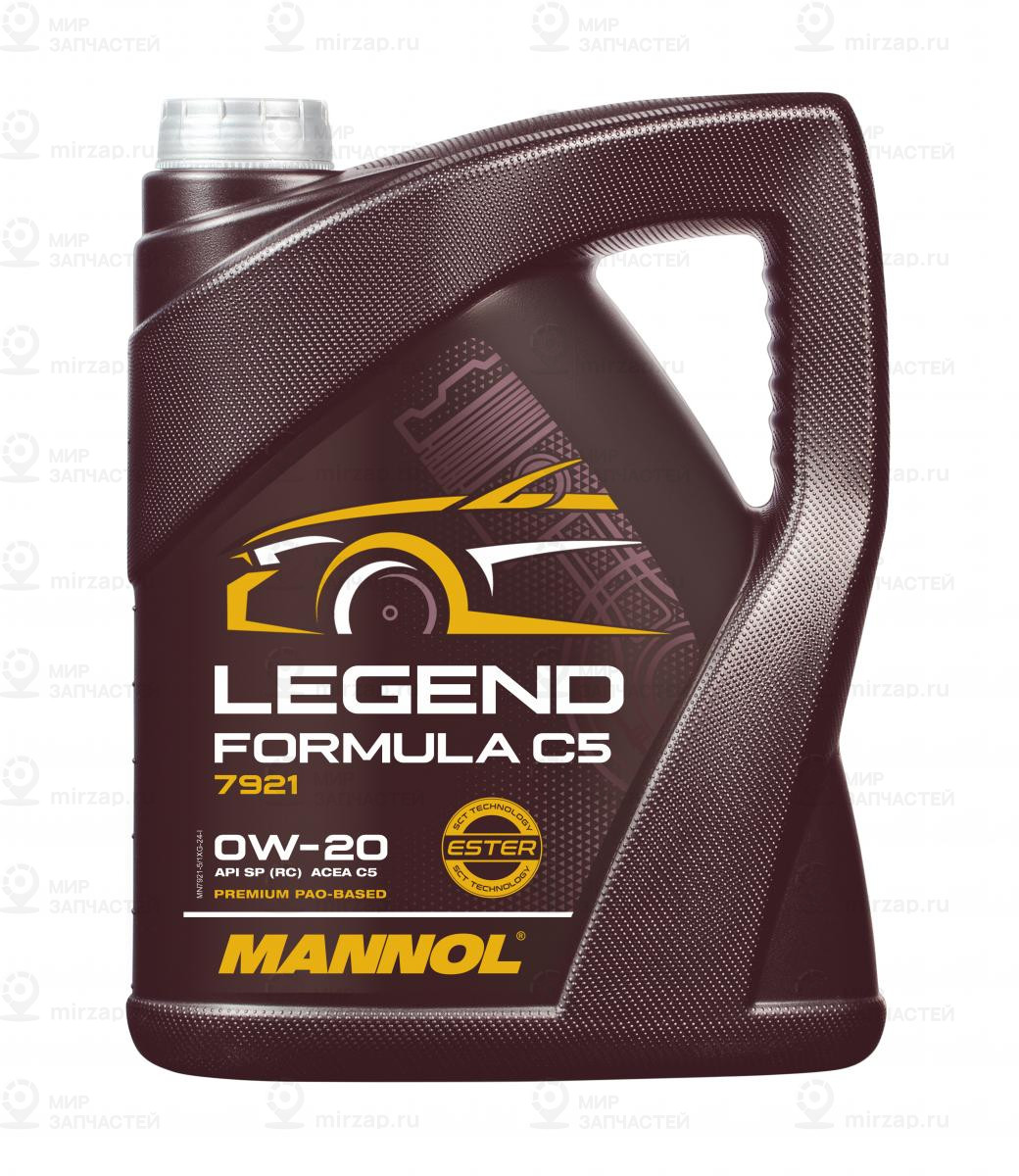 7921-5 Mannol Legend Formula Синтетическое Моторное Масло C5 0W-20 Api Sp (Rc) 5 SCT Germany MN79215