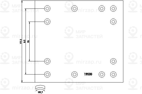 Запчасть TEXTAR 1903002
