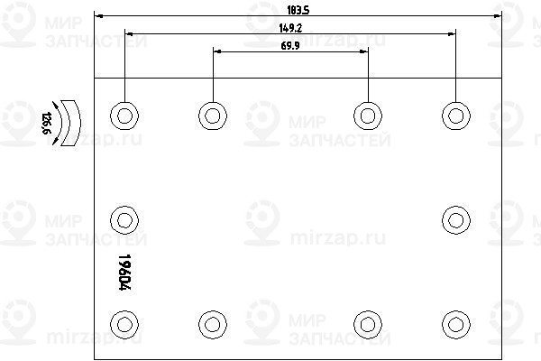 Запчасть TEXTAR 1960408