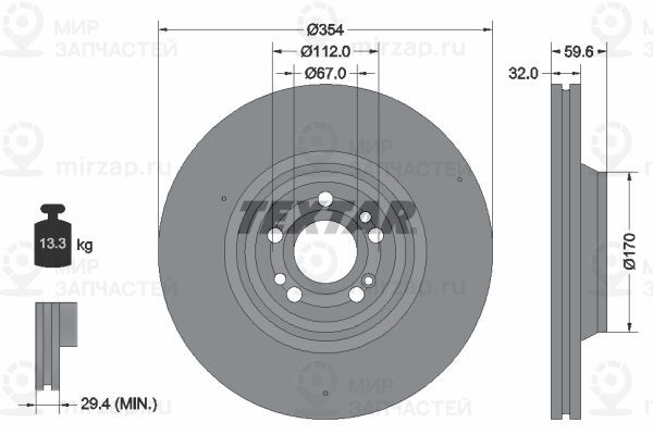 Запчасть TEXTAR 92306005