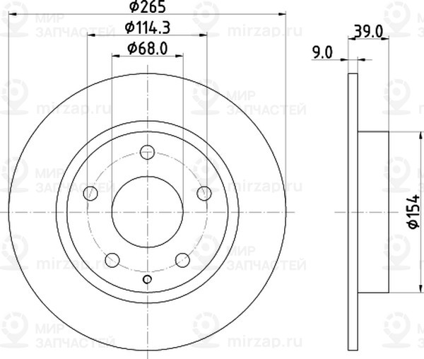 Запчасть NISSHINBO ND5034K