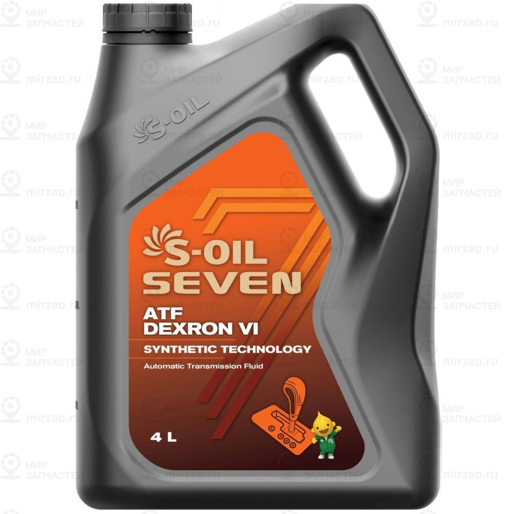 E107995_масло S-Oil Atf Dexron Vi ( 4Л) Синт. S-OIL SEVEN E107995