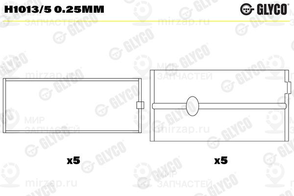 Запчасть GLYCO H10135025MM