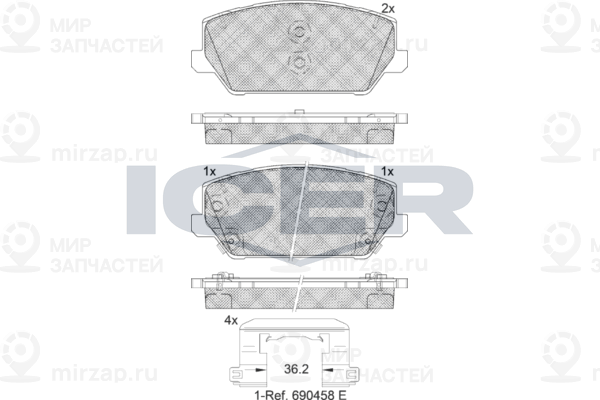 Запчасть ICER 182306