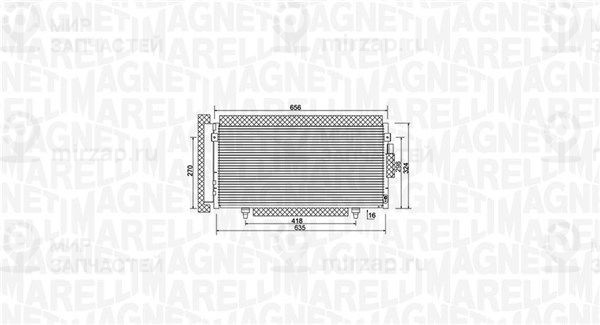 Конденсатор, кондиционер MAGNETI MARELLI 350203998000
