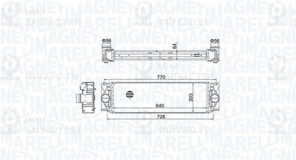 Интеркулер MAGNETI MARELLI 351319205050