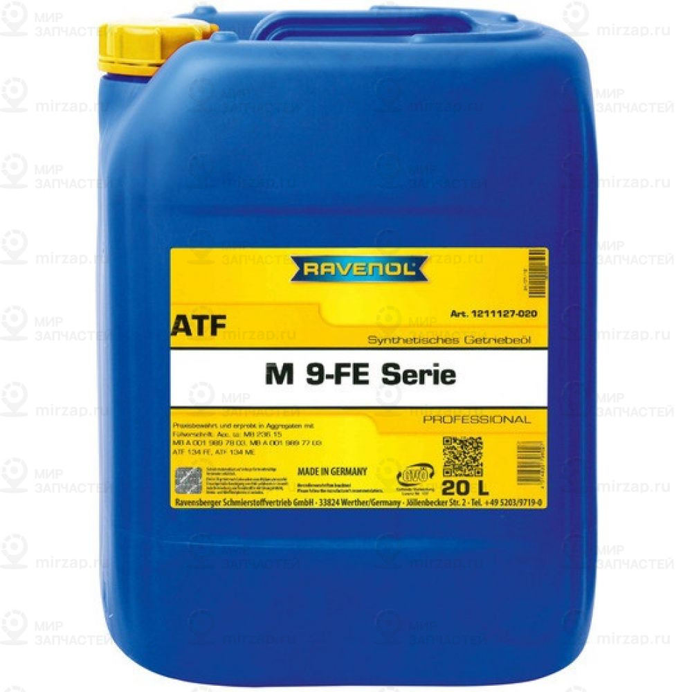 Трансмиссионное Масло Ravenol Atf M 9Fe-Serie (20Л) New RAVENOL 4014835796027