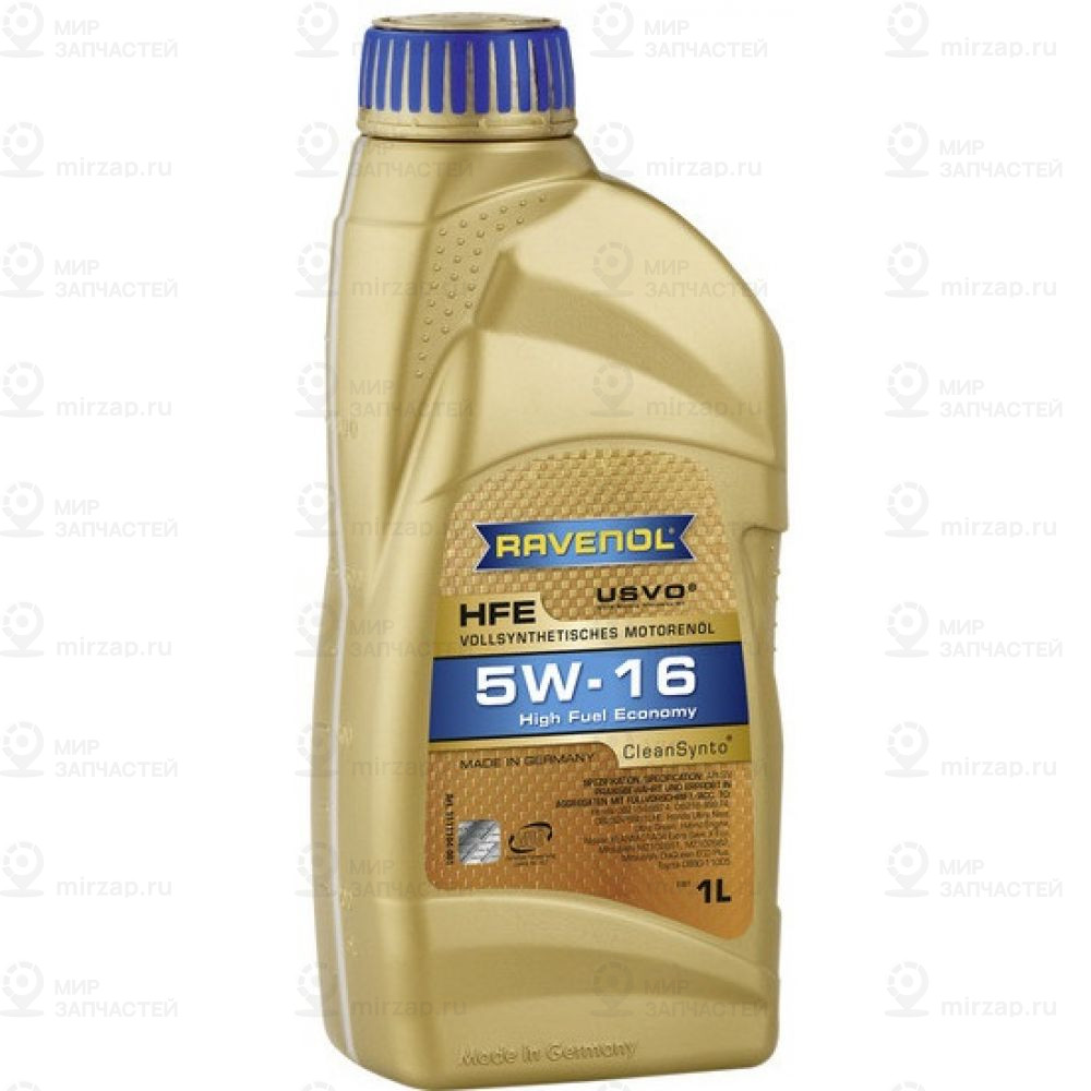 Моторное Масло Ravenol High Fuel Economy Hfe Sae 5W-16 ( 1Л) New RAVENOL 4014835812284