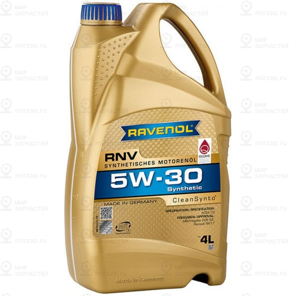 Моторное Масло Ravenol Rnv Sae 5W-30 (4Л) RAVENOL 4014835864764