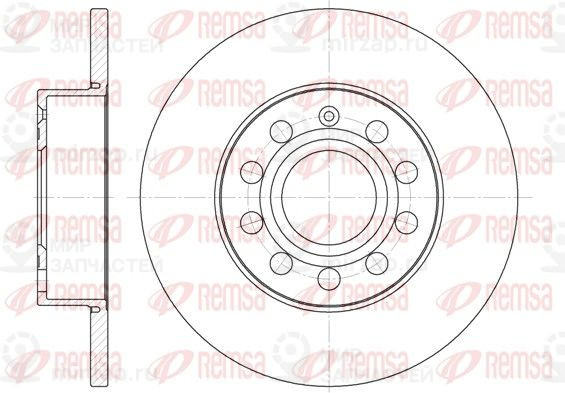Тормозной диск REMSA 665000