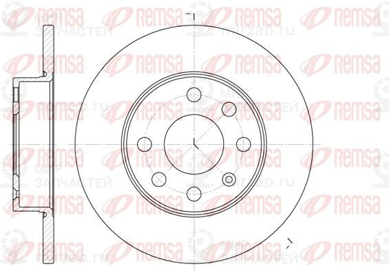 Тормозной диск REMSA 666400