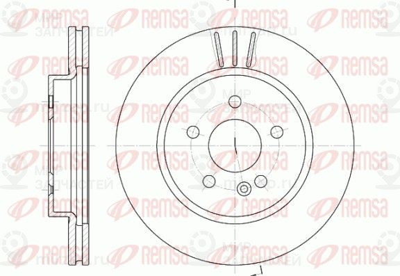 Тормозной диск REMSA 678210