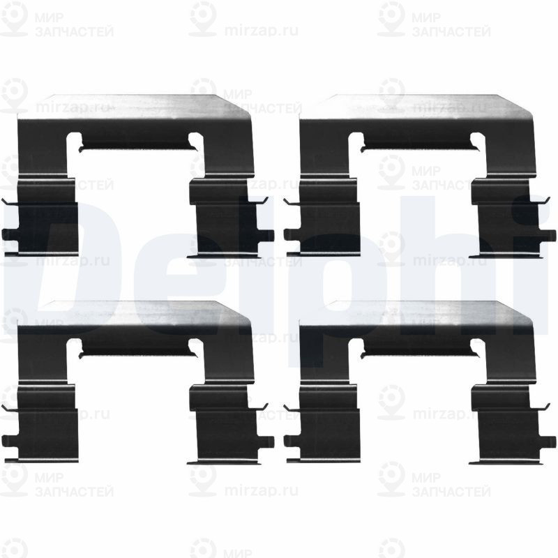 Комплектующие, колодки дискового тормоза DELPHI LX0675