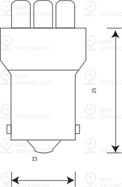 Запчасть Маяк 24T15W3LED