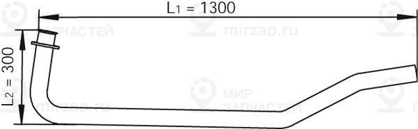 Труба выхлопного газа DINEX 47102