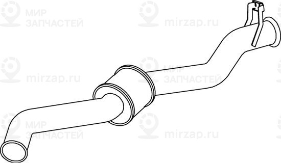 Глушитель выхлопных газов конечный DINEX 68691
