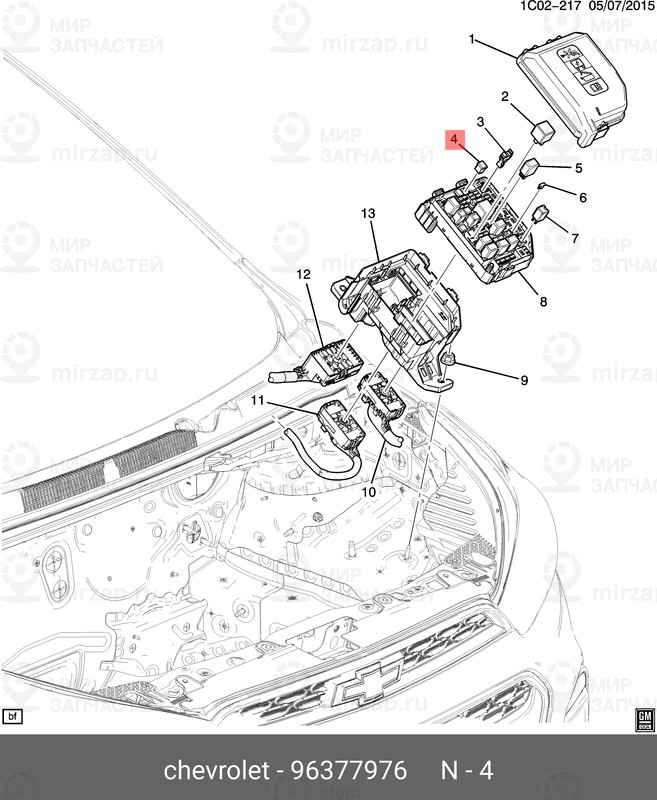 Запчасть GM 96377976