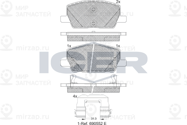 Запчасть ICER 182355
