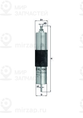 Фильтр топливный MAHLE KL1041