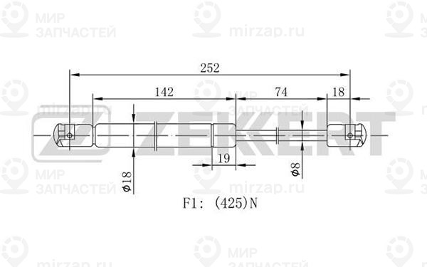 Запчасть ZEkkert GF1922