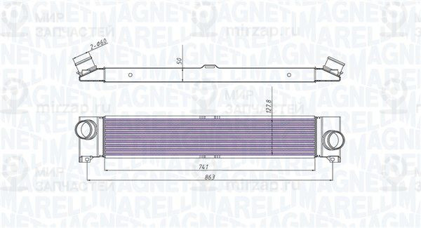 Интеркулер MAGNETI MARELLI 351319204310