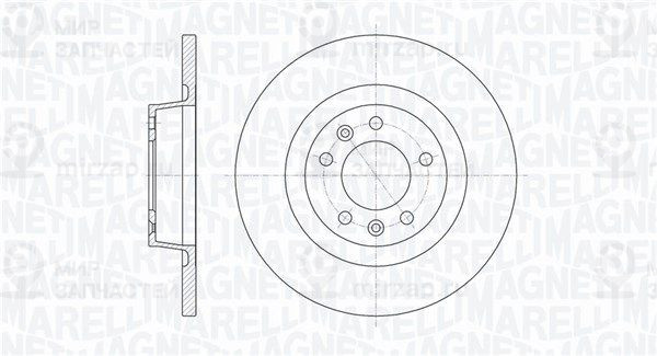 Тормозной диск MAGNETI MARELLI 361302040105