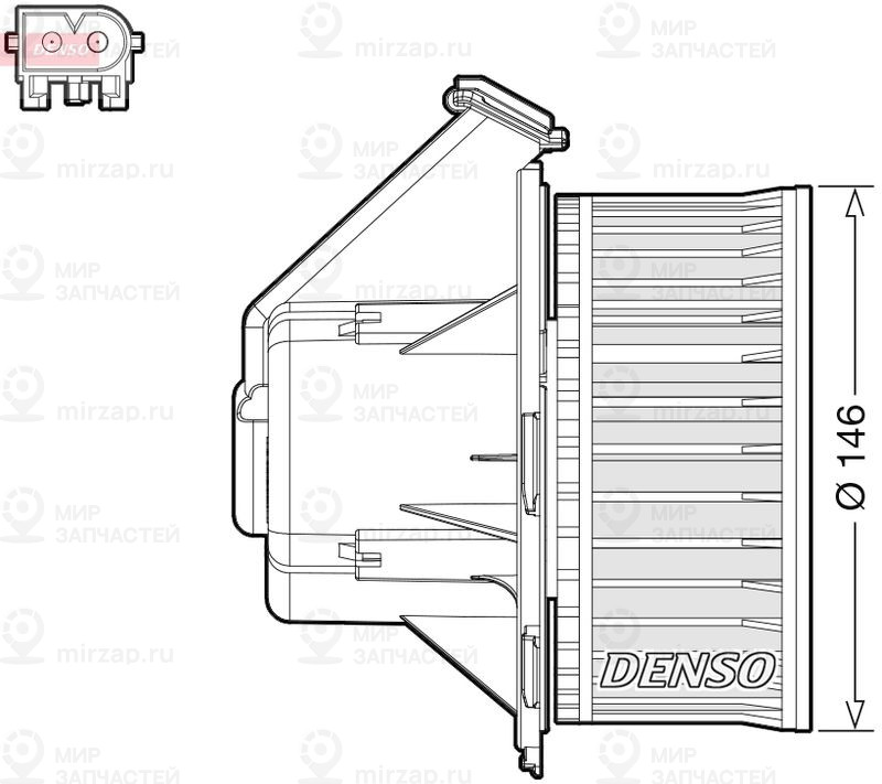 Вентилятор салона DENSO DEA17032