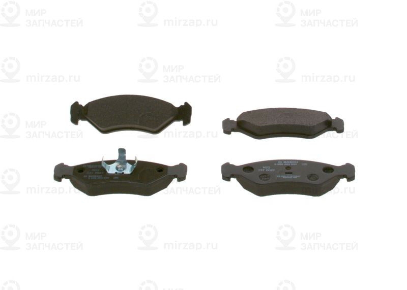 Комплект тормозных колодок, дисковый тормоз BOSCH 0986492020